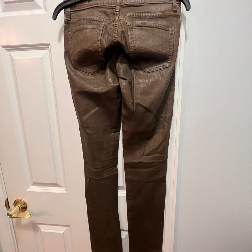 Red Engine 29 X 32 1/2 Cayenne skinny brown waxed jeans NWT